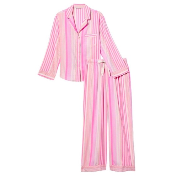 Victoria's Secret Pink Striped Pajama Set - Picture 1 of 8